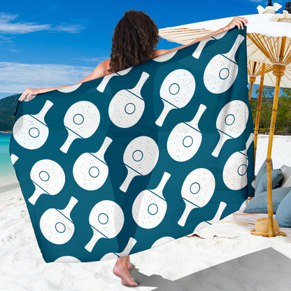 Ping Pong Pattern Print Design A02 Sarong Pareo Wrap
