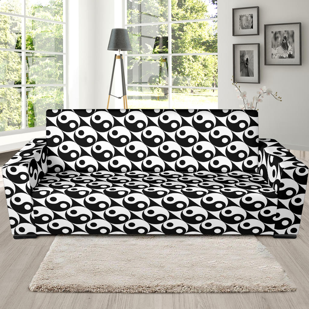 Yin Yang Print Design LKS304 Sofa Slipcover