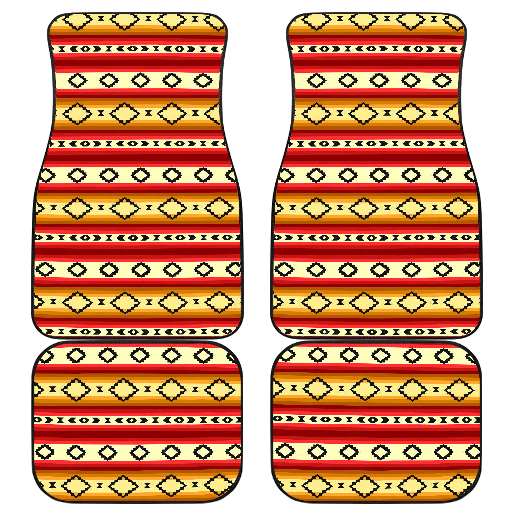 Serape Themed Car Floor Mats Front Back