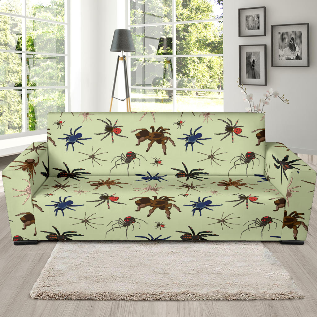Tarantula Pattern Print Design 02 Sofa Slipcover