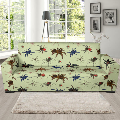 Tarantula Pattern Print Design 02 Sofa Slipcover