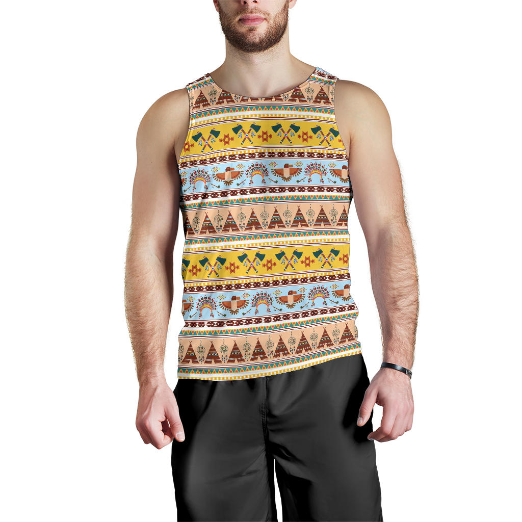 Native American Pattern Design Print Men Tank Top