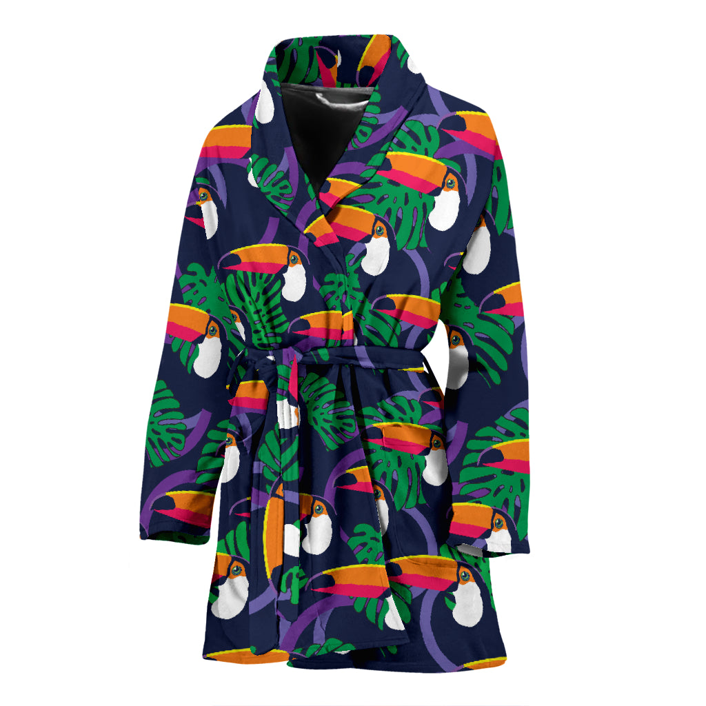 Toucan Print Design LKS302 Women Bathrobe