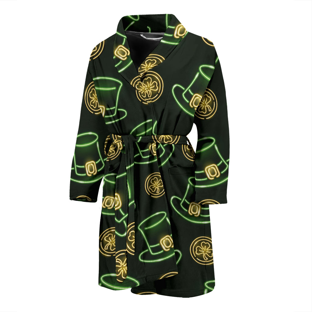St Patricks Day Print Design LKS308 Men Bathrobe