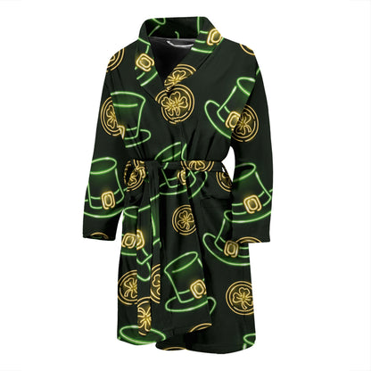 St Patricks Day Print Design LKS308 Men Bathrobe