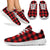 Red Black Buffalo Tartan Plaid Pattern Athletic Shoes