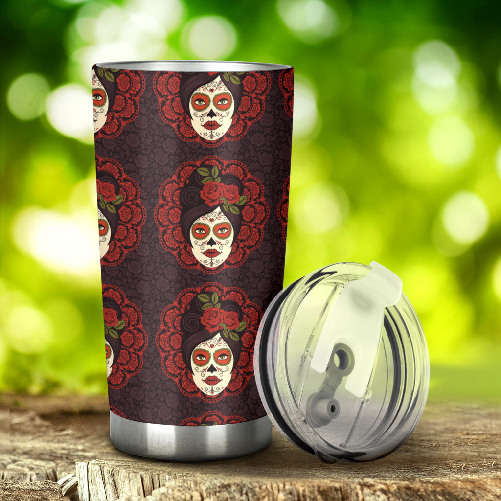 Day of the Dead Mexican Girl Tumbler