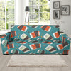 Accordion Pattern Print Design 02 Sofa Slipcover