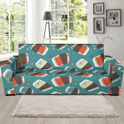 Accordion Pattern Print Design 02 Sofa Slipcover