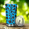 Cheetah Blue Print Pattern Tumbler