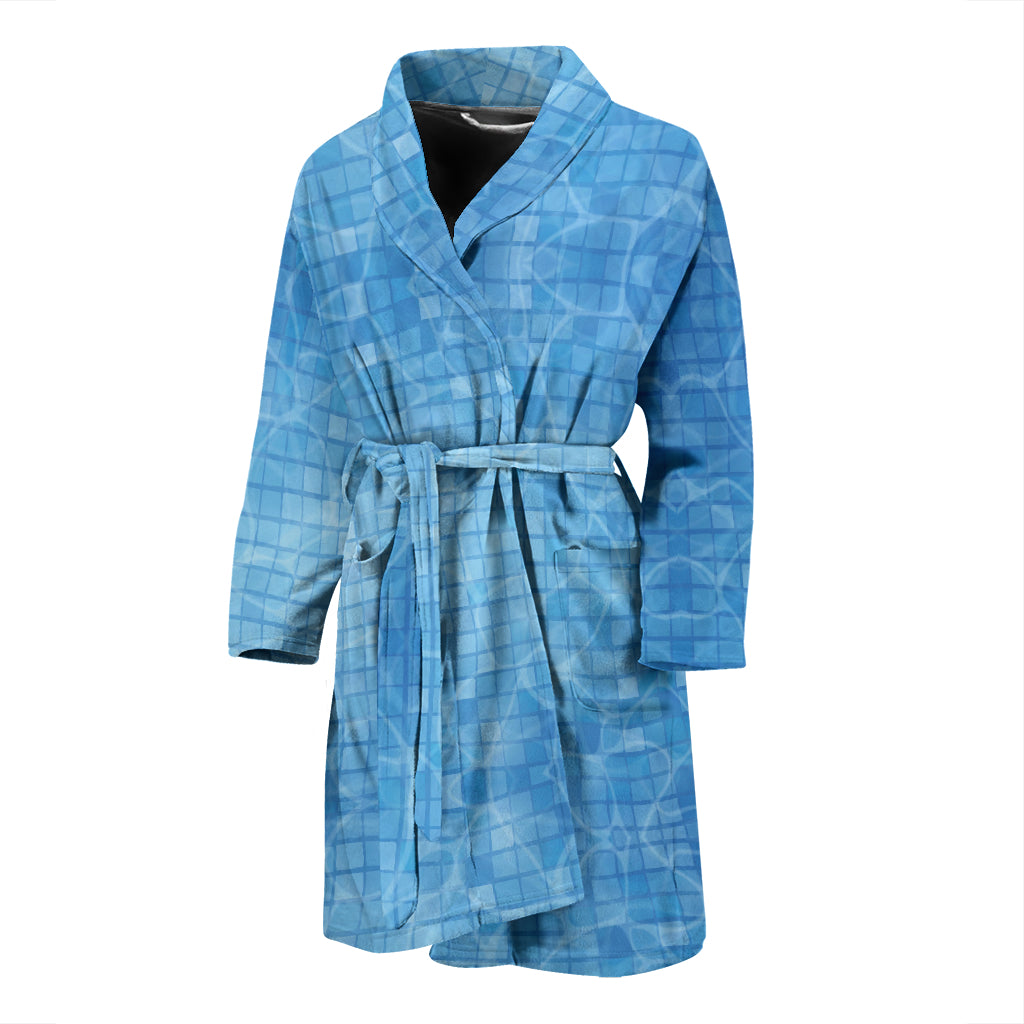 Swimming Pool Print Design LKS302 Men Bathrobe