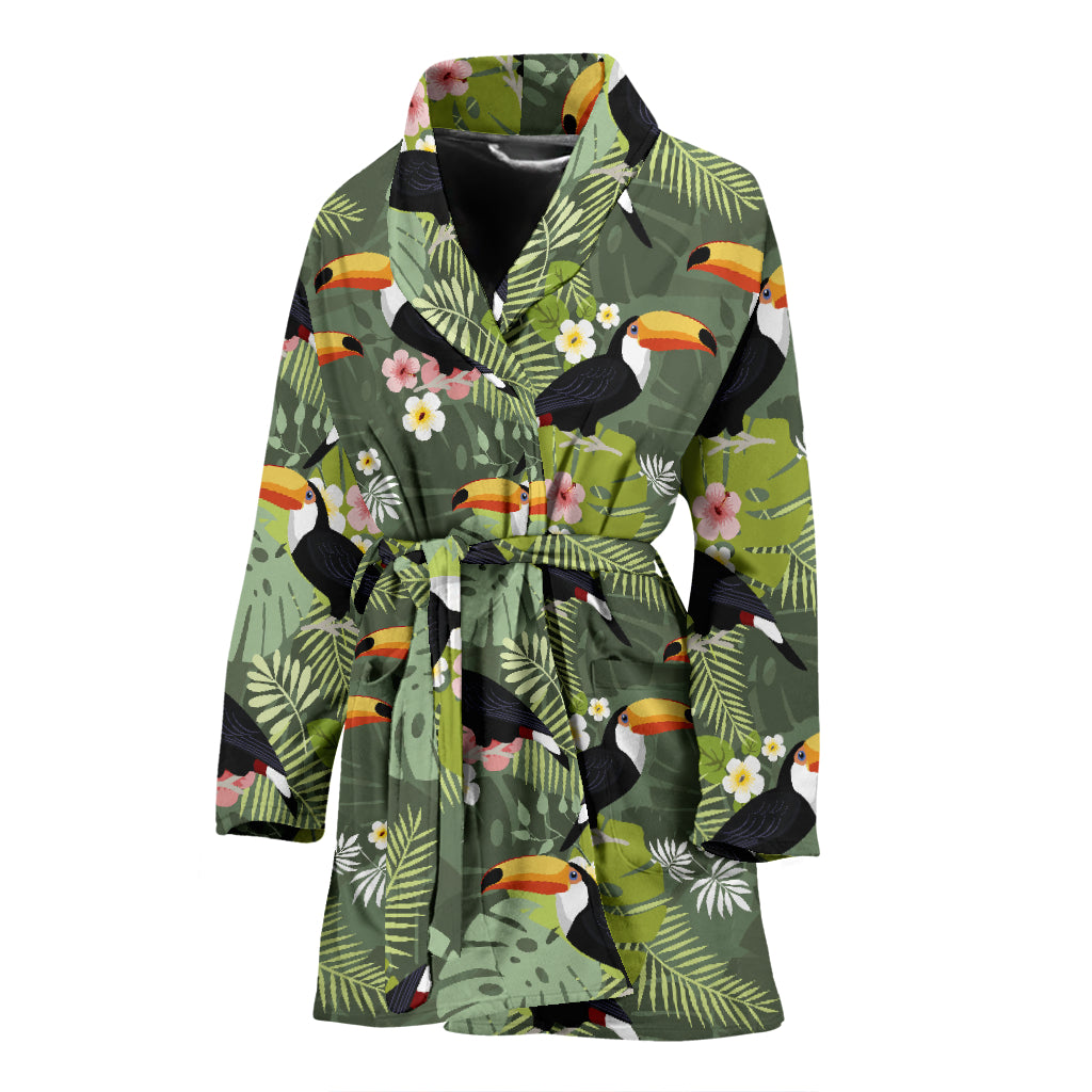 Toucan Print Design LKS304 Women Bathrobe