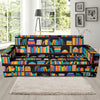 Book Pattern Print Design 05 Sofa Slipcover