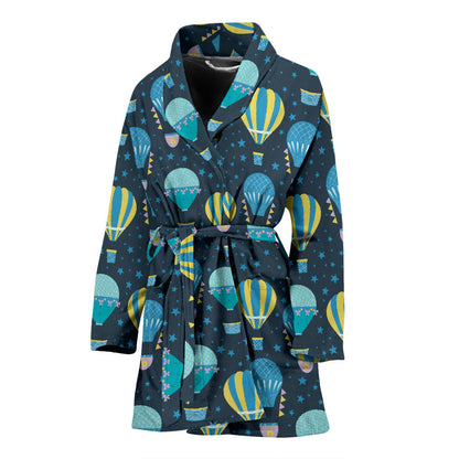 Ballon Pattern Print Design 06 Women Bathrobe