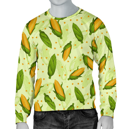Agricultural Fresh Corn cob Print Pattern Men Long Sleeve Sweatshirt
