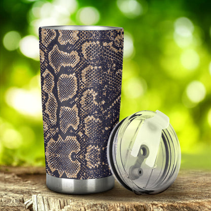 Snake Skin Pattern Print Tumbler