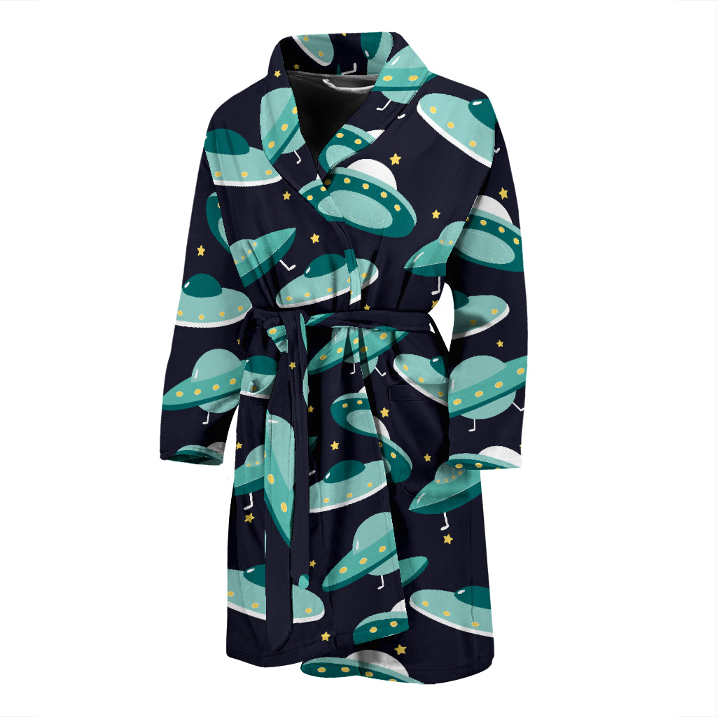 UFO Print Design LKS304 Men Bathrobe