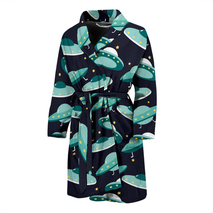 UFO Print Design LKS304 Men Bathrobe