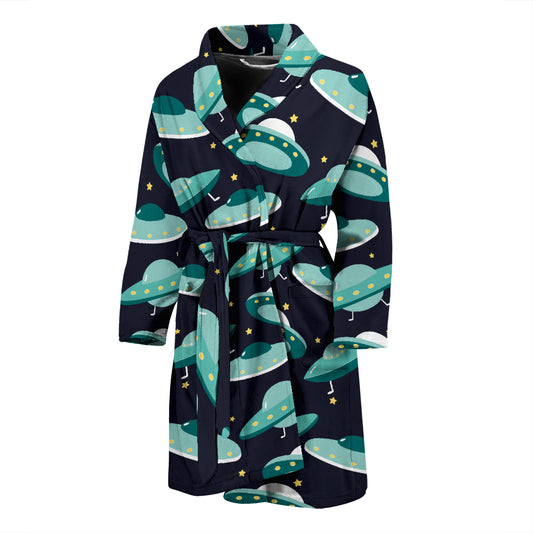 UFO Print Design LKS304 Men Bathrobe
