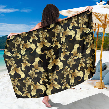 Goldfish Pattern Print Design 02 Sarong Pareo Wrap