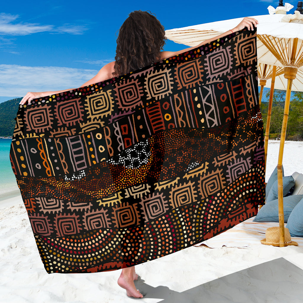 African Pattern Print Design 07 Sarong Pareo Wrap