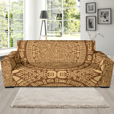 Mayan Pattern Print Design 01 Sofa Slipcover