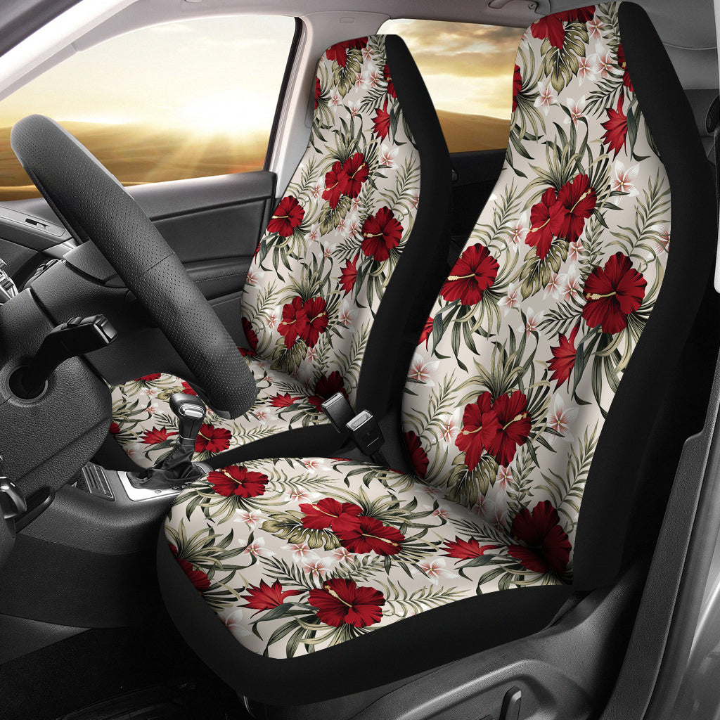 Hibiscus Print Design LKS3011 Car Seat Covers