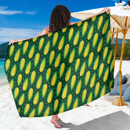 Corn Pattern Print Design 03 Sarong Pareo Wrap