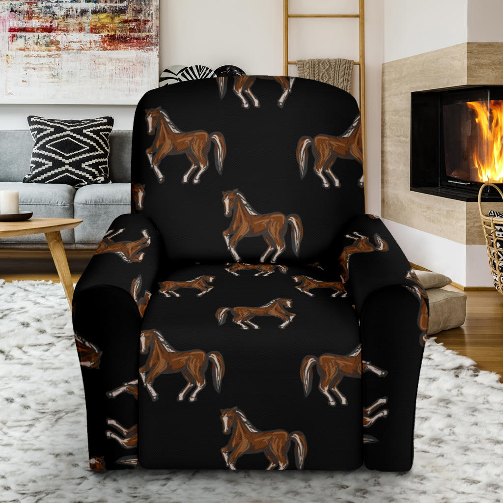 Horse Print Design LKS3010 Single Sofa Slipcover