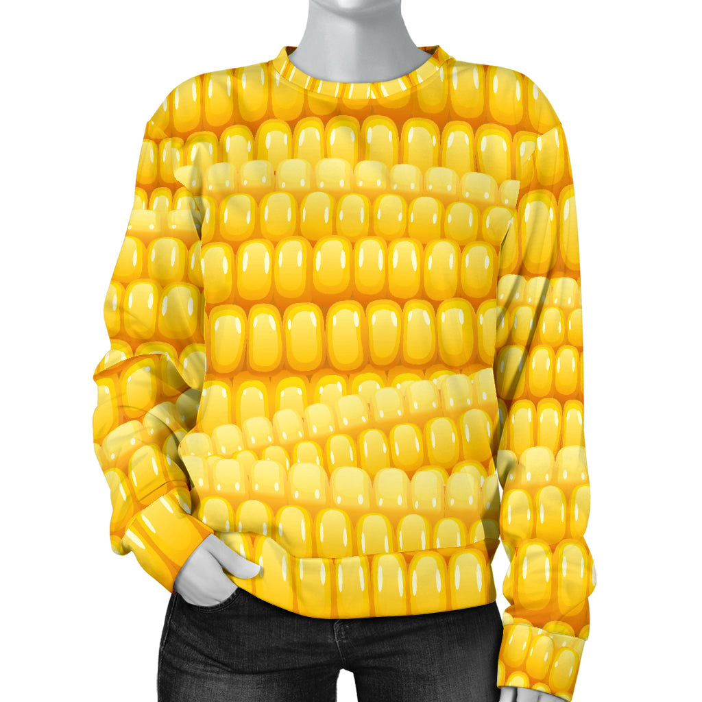 Agricultural Corn cob Pattern Women Long Sleeve Sweatshirt
