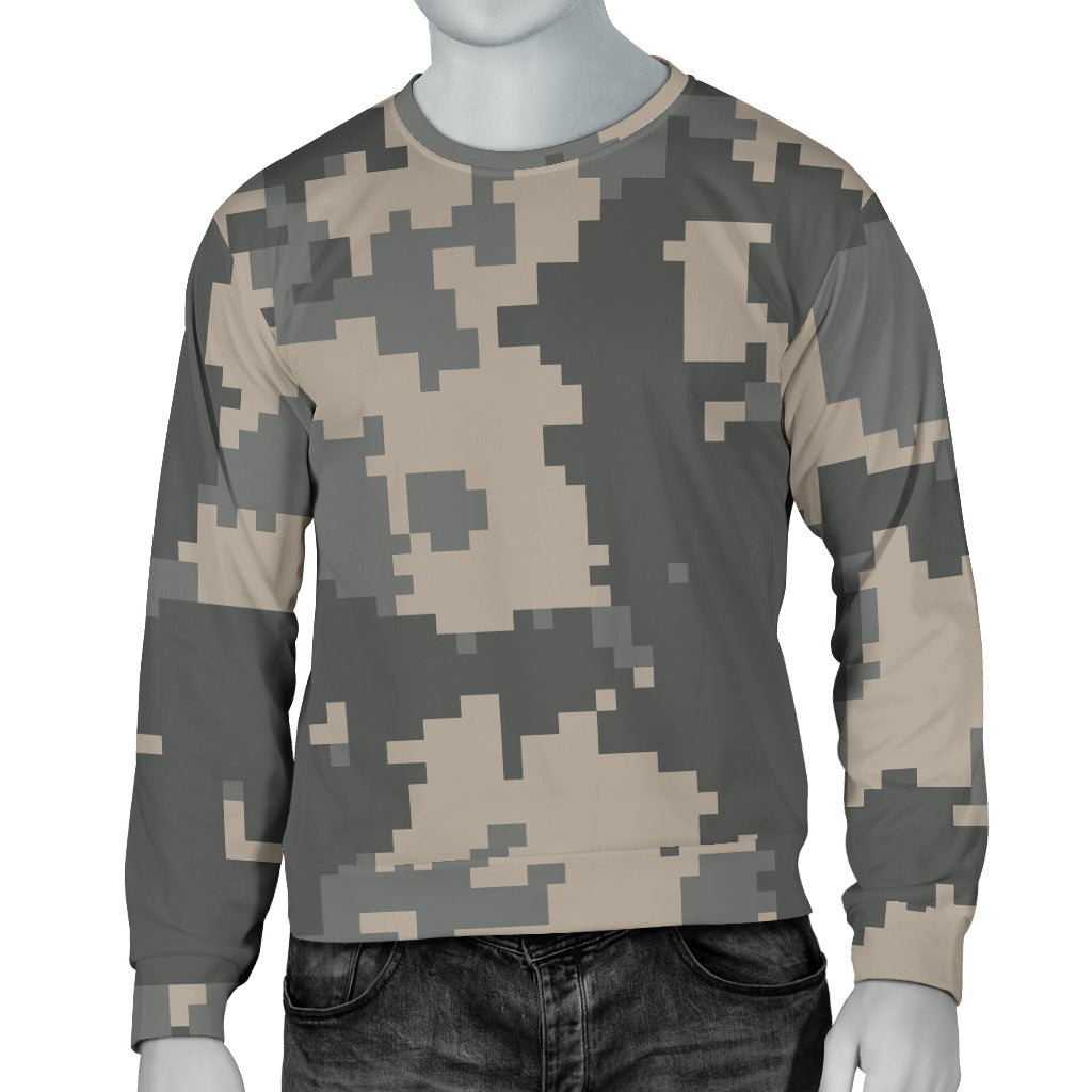 ACU Digital Camouflage Men Long Sleeve Sweatshirt