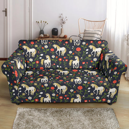 Unicorn Print Design LKS301 Loveseat Couch Slipcover
