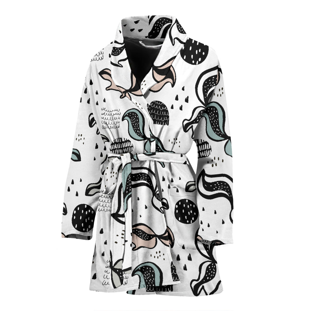 Skunk Print Design LKS303 Women Bathrobe