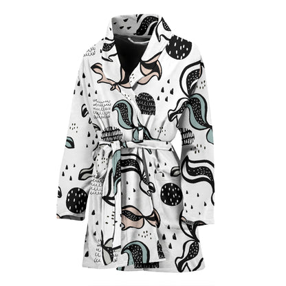Skunk Print Design LKS303 Women Bathrobe