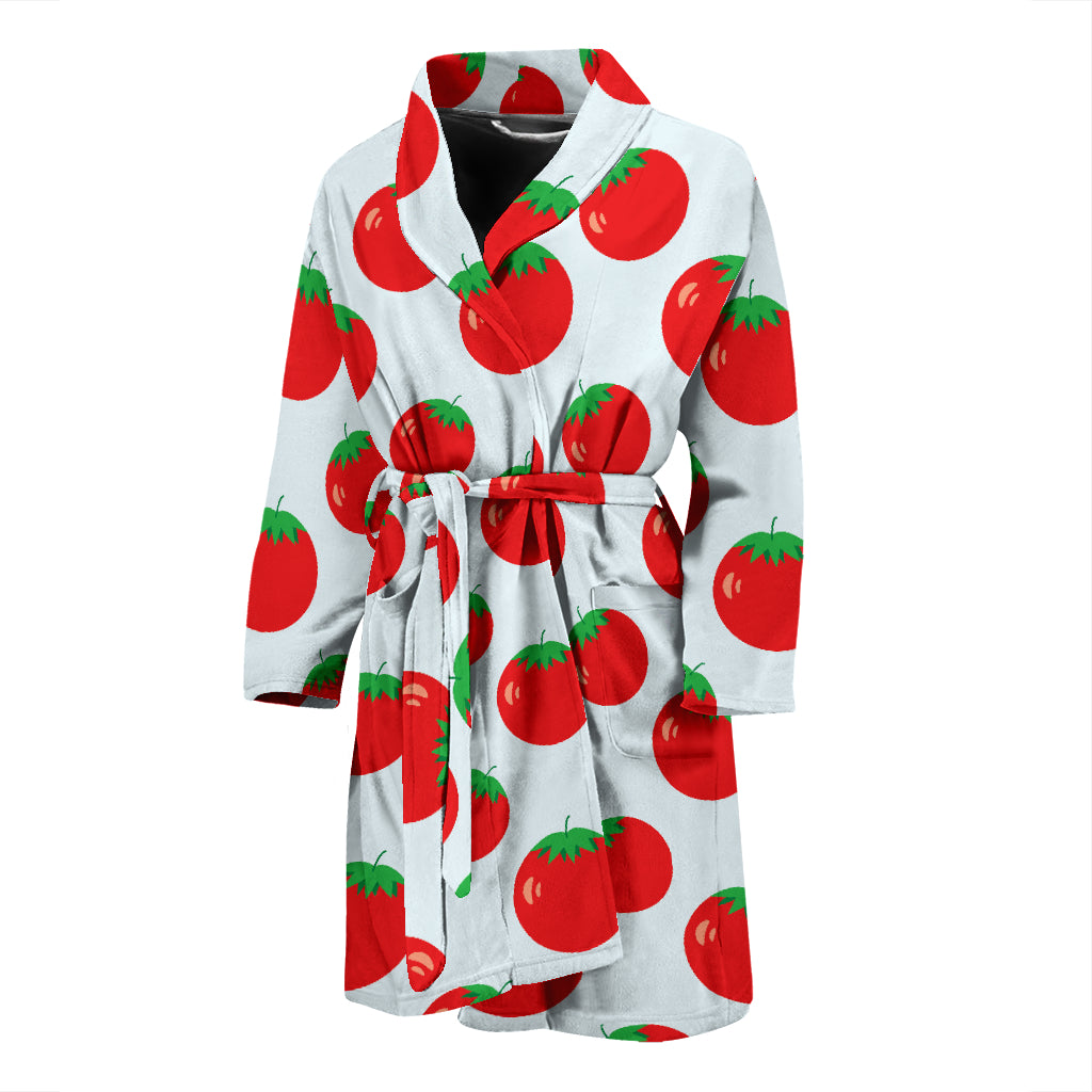 Tomato Print Design LKS307 Men Bathrobe