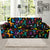 Cancer Awareness Pattern Print Design 03 Sofa Slipcover