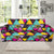 Geometric Colorful Pattern Print Design 02 Sofa Slipcover