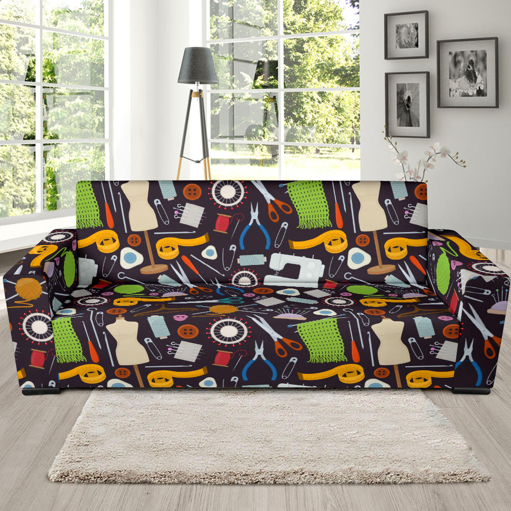 Sewing Equipment Print Design LKS308 Sofa Slipcover