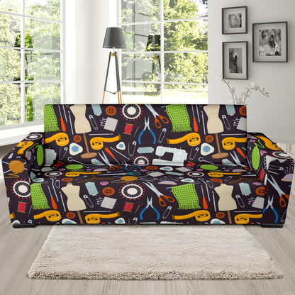 Sewing Equipment Print Design LKS308 Sofa Slipcover