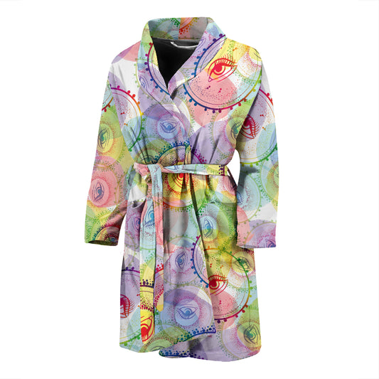 Third Eye Print Design LKS303 Men Bathrobe