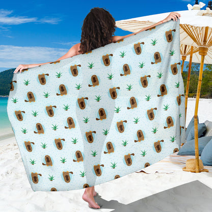 Platypus Pattern Print Design A04 Sarong Pareo Wrap