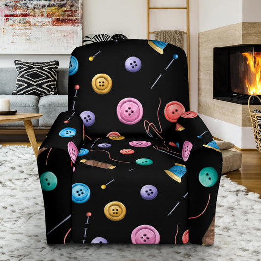 Sewing Print Design LKS309 Recliner Slipcover with Pocket