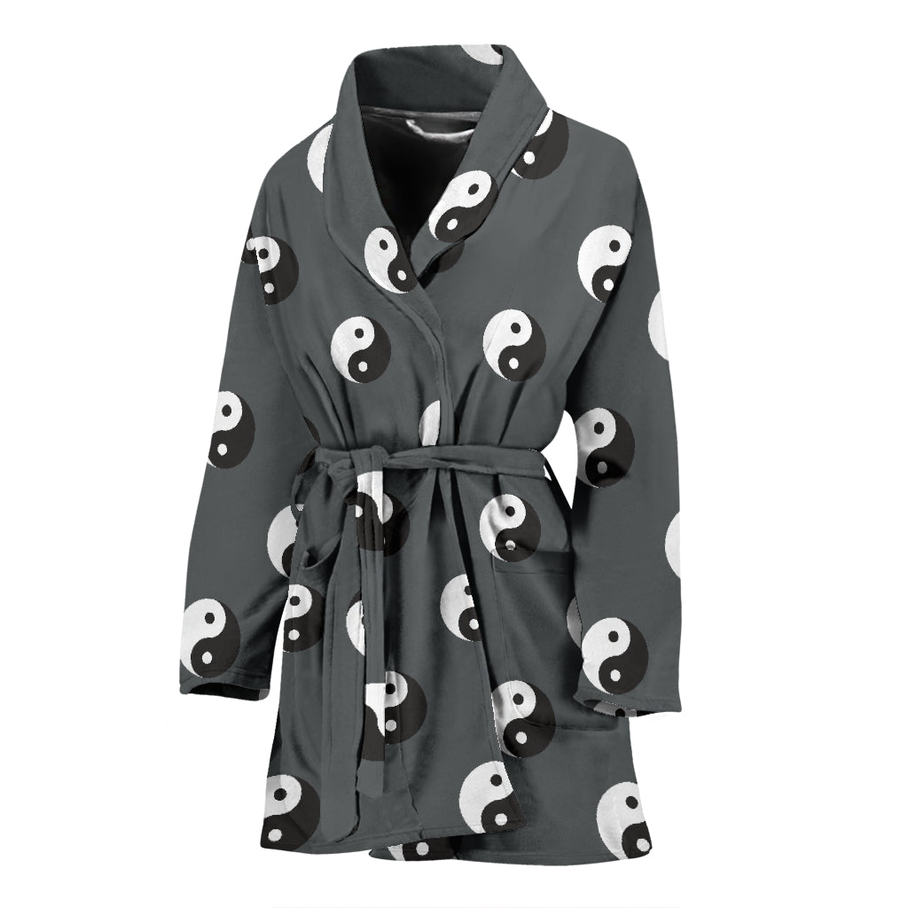 Yin Yang Print Design LKS303 Women Bathrobe