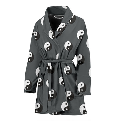 Yin Yang Print Design LKS303 Women Bathrobe