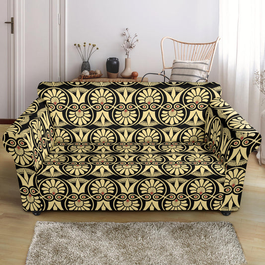 Ancient Greek Print Design LKS3014 Loveseat Couch Slipcover