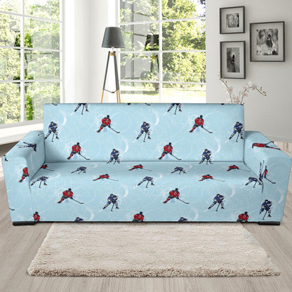 Hockey Player Print Design LKS302 Sofa Slipcover
