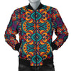 Ethnic Style Print Pattern Men Bomber Jacket