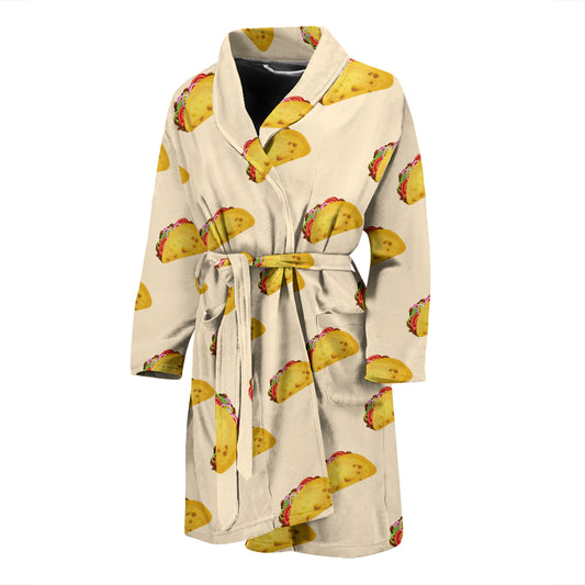 Taco Print Design LKS302 Men Bathrobe