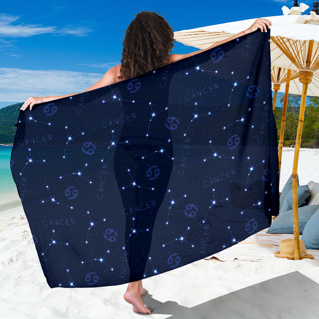 Cancer Zodiac Pattern Print Design 05 Sarong Pareo Wrap