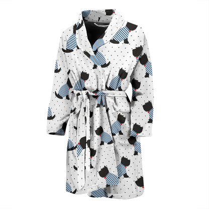 Scottish Terriers Print Design LKS3013 Men Bathrobe